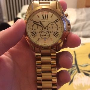 Micheal Kors large women’s gold watch